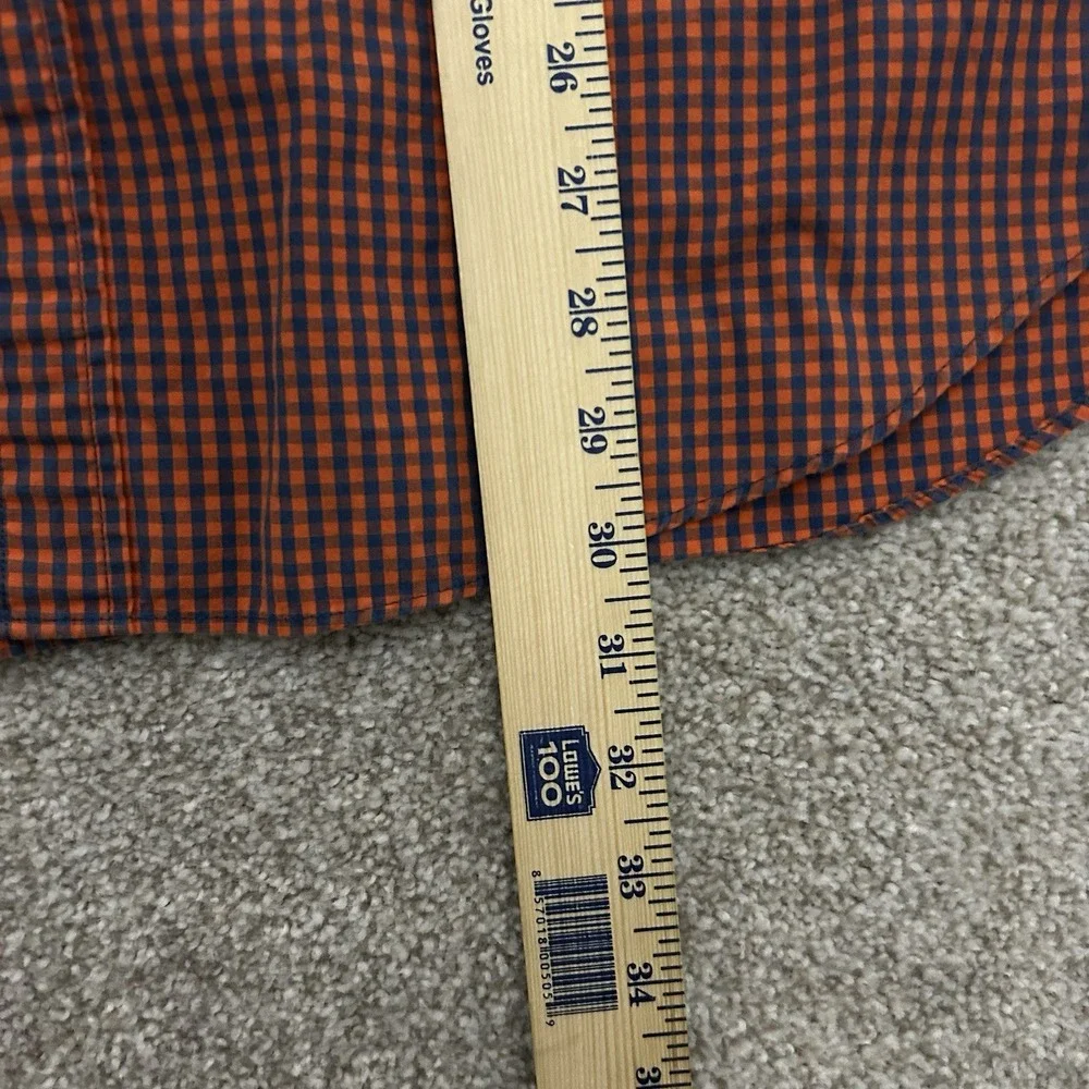J Crew Adult Men's Size XL Check Long‎ Sleeve Button Front Shirt